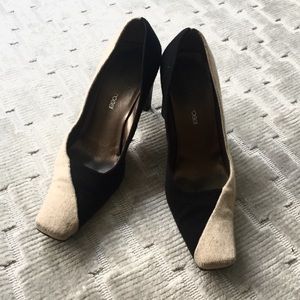 Sergio Rossi Camel Fur Art Deco Pumps Size 35.5